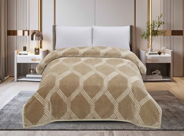 FRAZADA DE TERCIOPELO DOBLE CARA 1 PAÑO 6 KG (FARDO X 16 UNDS)