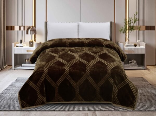 FRAZADA DE TERCIOPELO DOBLE CARA 1 PAÑO 6 KG (FARDO X 16 UNDS)