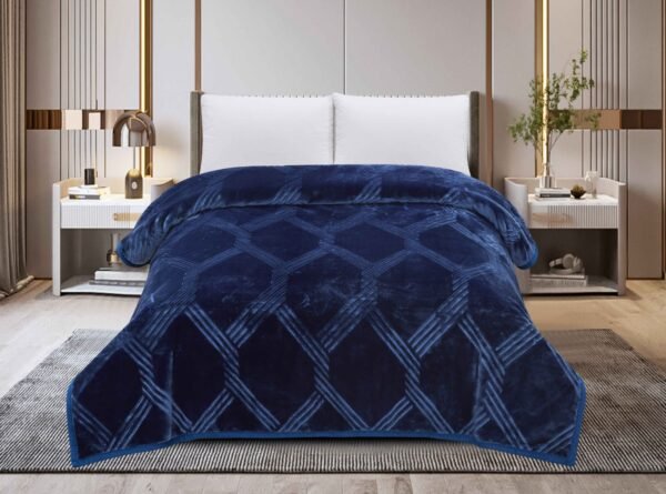 FRAZADA DE TERCIOPELO DOBLE CARA 1 PAÑO 6 KG (FARDO X 16 UNDS)