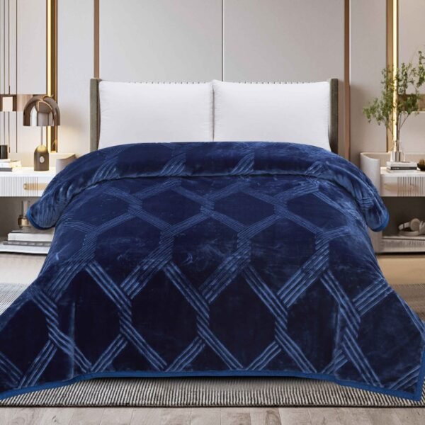 FRAZADA DE TERCIOPELO DOBLE CARA 1 PAÑO 6 KG (FARDO X 16 UNDS)