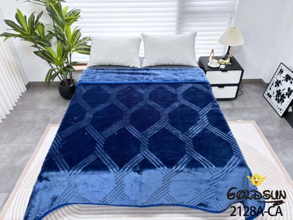 FRAZADA DE TERCIOPELO DOBLE CARA 1 PAÑO 6 KG (FARDO X 16 UNDS)