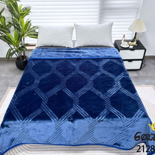 FRAZADA DE TERCIOPELO DOBLE CARA 1 PAÑO 6 KG (FARDO X 16 UNDS)