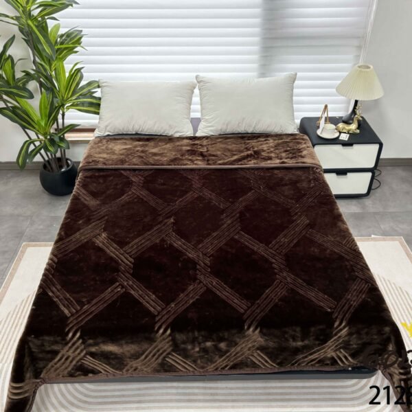 FRAZADA DE TERCIOPELO DOBLE CARA 1 PAÑO 6 KG (FARDO X 16 UNDS)