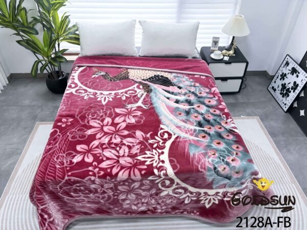 FRAZADA DE TERCIOPELO MODELO COREANO 1 PAÑO 6 KG (FARDO X 16 UNDS)