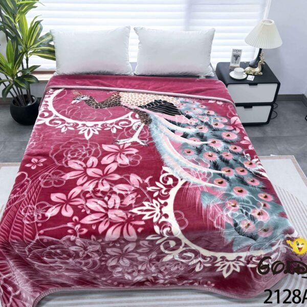 FRAZADA DE TERCIOPELO MODELO COREANO 1 PAÑO 6 KG (FARDO X 16 UNDS)