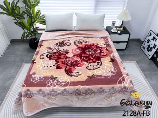 FRAZADA DE TERCIOPELO MODELO COREANO 1 PAÑO 6 KG (FARDO X 16 UNDS)