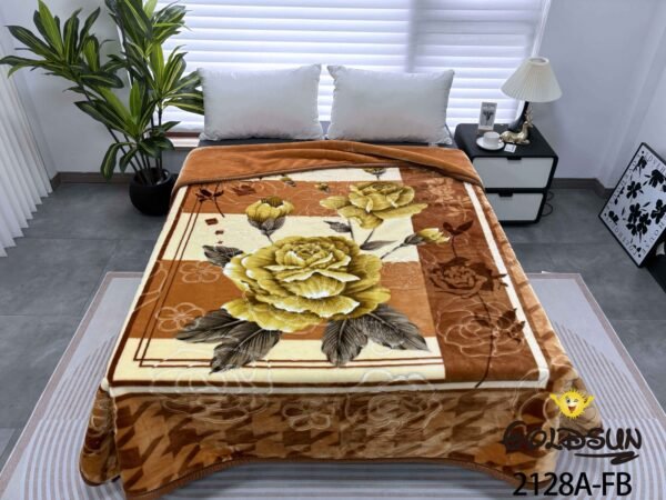 FRAZADA DE TERCIOPELO MODELO COREANO 1 PAÑO 6 KG (FARDO X 16 UNDS)