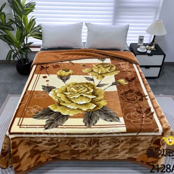 FRAZADA DE TERCIOPELO MODELO COREANO 1 PAÑO 6 KG (FARDO X 16 UNDS)