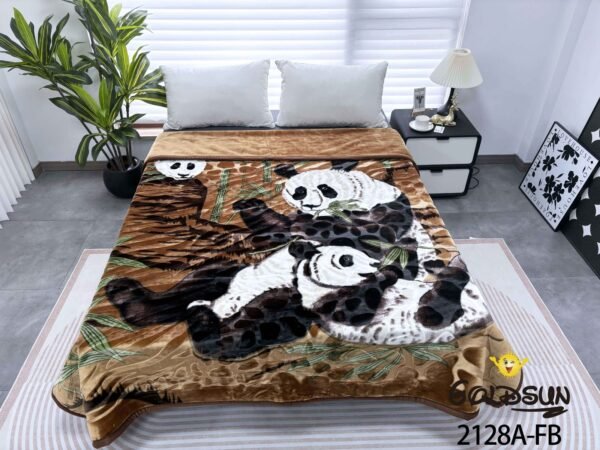 FRAZADA DE TERCIOPELO MODELO COREANO 1 PAÑO 6 KG (FARDO X 16 UNDS)