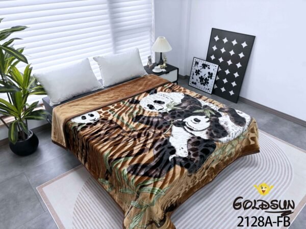 FRAZADA DE TERCIOPELO MODELO COREANO 1 PAÑO 6 KG (FARDO X 16 UNDS)