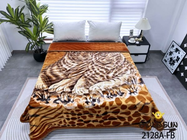 FRAZADA DE TERCIOPELO MODELO COREANO 1 PAÑO 6 KG (FARDO X 16 UNDS)