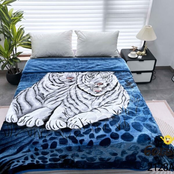 FRAZADA DE TERCIOPELO MODELO COREANO 1 PAÑO 6 KG (FARDO X 16 UNDS)