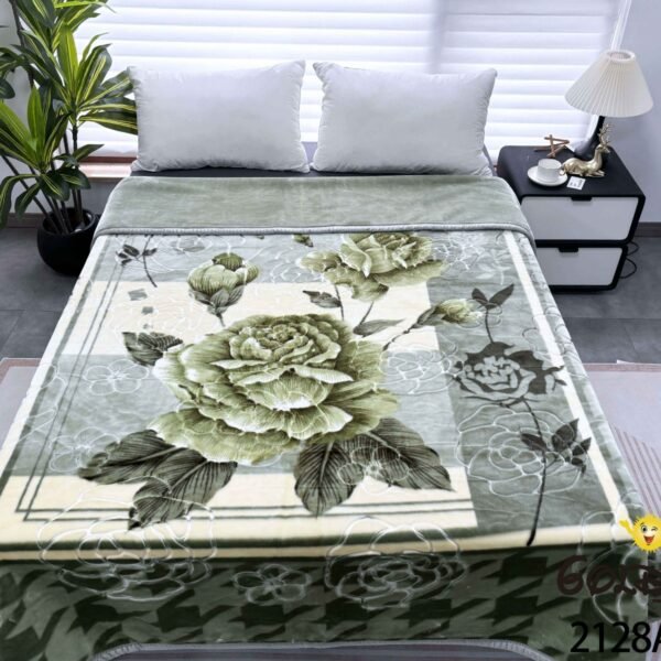 FRAZADA DE TERCIOPELO MODELO COREANO 1 PAÑO 6 KG (FARDO X 16 UNDS)