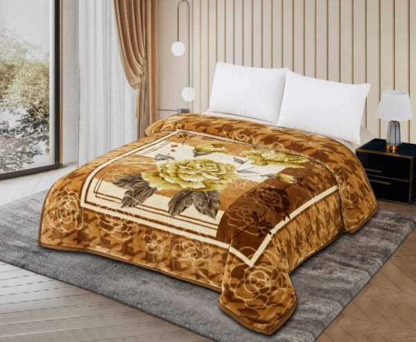 FRAZADA DE TERCIOPELO MODELO COREANO 1 PAÑO 6 KG (FARDO X 16 UNDS)