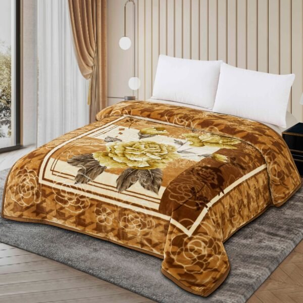 FRAZADA DE TERCIOPELO MODELO COREANO 1 PAÑO 6 KG (FARDO X 16 UNDS)