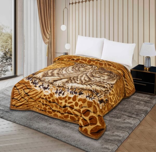 FRAZADA DE TERCIOPELO MODELO COREANO 1 PAÑO 6 KG (FARDO X 16 UNDS)