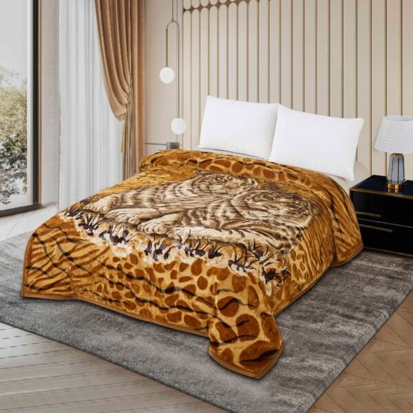 FRAZADA DE TERCIOPELO MODELO COREANO 1 PAÑO 6 KG (FARDO X 16 UNDS)