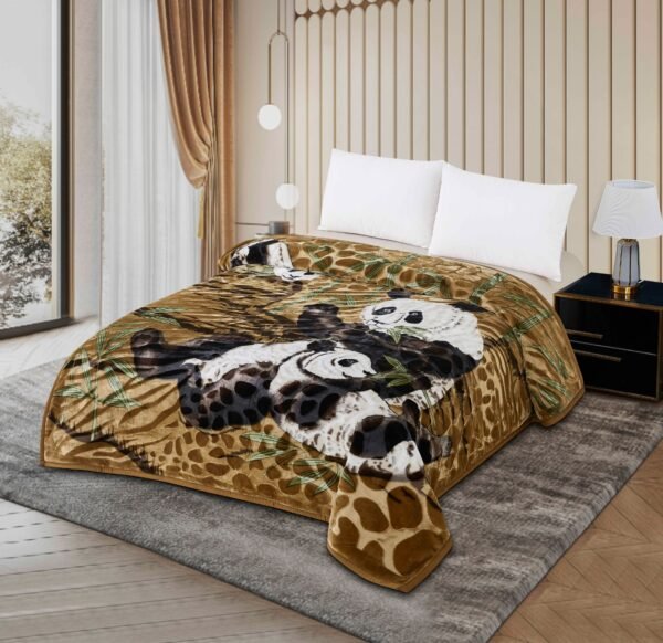 FRAZADA DE TERCIOPELO MODELO COREANO 1 PAÑO 6 KG (FARDO X 16 UNDS)