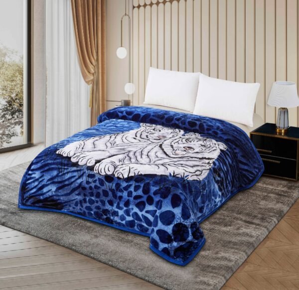 FRAZADA DE TERCIOPELO MODELO COREANO 1 PAÑO 6 KG (FARDO X 16 UNDS)