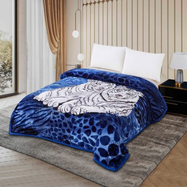 FRAZADA DE TERCIOPELO MODELO COREANO 1 PAÑO 6 KG (FARDO X 16 UNDS)