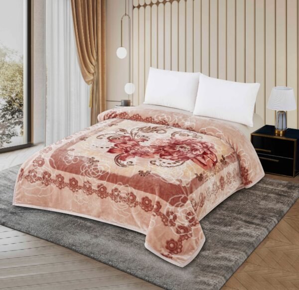 FRAZADA DE TERCIOPELO MODELO COREANO 1 PAÑO 6 KG (FARDO X 16 UNDS)