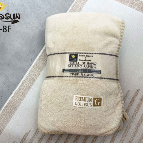 TOALLÓN MICROFIBRA C.E. CON RIBETE 90X160 CM (FARDO X 15 DOC)