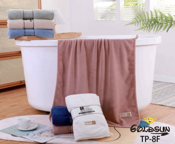 TOALLÓN MICROFIBRA C.E. CON RIBETE 90X160 CM (FARDO X 15 DOC)