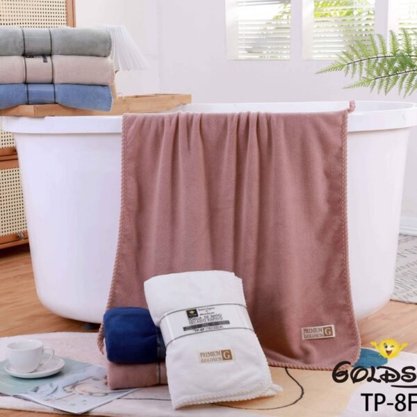 TOALLÓN MICROFIBRA C.E. CON RIBETE 90X160 CM (FARDO X 15 DOC)