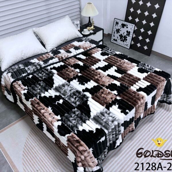 MANTA PREMIUM ANTIALERGICA ALTO RELIEVE ANIMAL PRINT (FARDO X 48 UNDS)