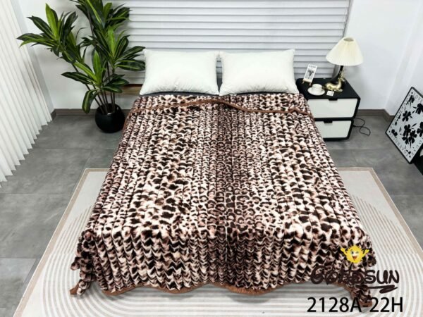 MANTA PREMIUM ANTIALERGICA ALTO RELIEVE ANIMAL PRINT (FARDO X 48 UNDS)