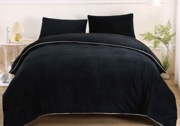 COBERTOR 5 PIEZAS PIEL DE ANGEL EN ALTO RELIEVE 4D PREMIUM (CAJA X 10 UNDS)