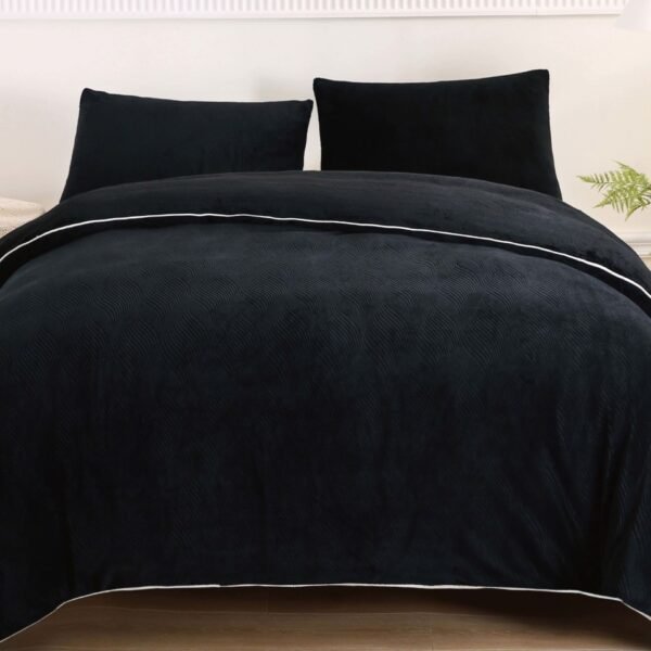 COBERTOR 5 PIEZAS PIEL DE ANGEL EN ALTO RELIEVE 4D PREMIUM (CAJA X 10 UNDS)