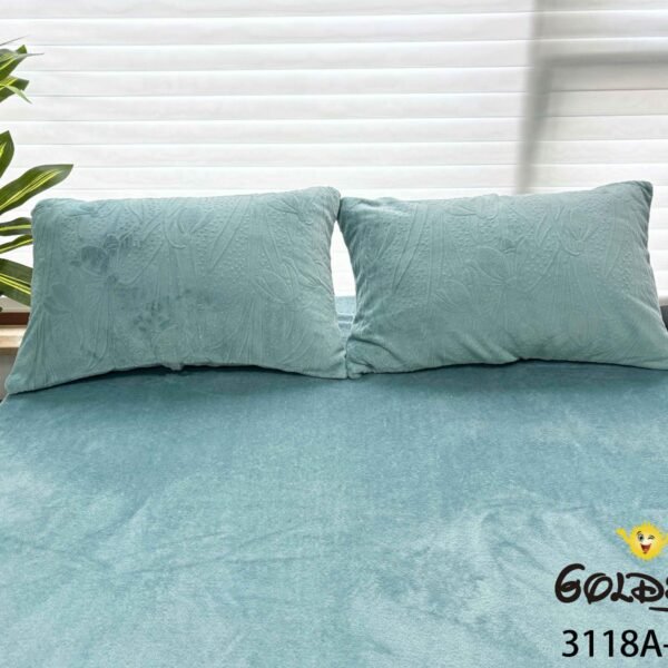 COBERTOR 5 PIEZAS PIEL DE ANGEL EN ALTO RELIEVE 4D PREMIUM (CAJA X 10 UNDS)