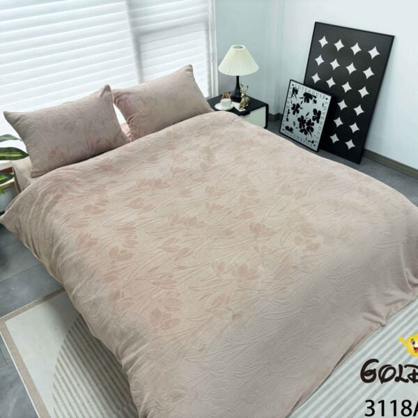 COBERTOR 5 PIEZAS PIEL DE ANGEL EN ALTO RELIEVE 4D PREMIUM (CAJA X 10 UNDS)