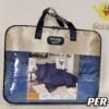 SET EDREDÓN DE VERANO 5 PIEZAS COLOR ENTERO QUEEN (CAJA X 08 UNDS)