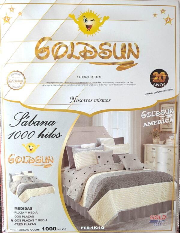 SET DE COBERTOR 7 PIEZAS QUEEN (FARDO X 16 UNDS)