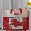 SET EDREDÓN DE VERANO 5 PIEZAS COLOR ENTERO QUEEN (CAJA X 08 UNDS)