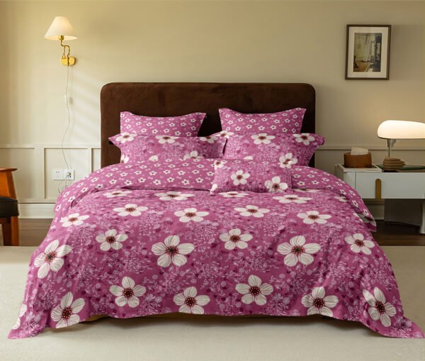 SET DE COBERTOR 7 PIEZAS QUEEN (FARDO X 16 UNDS)