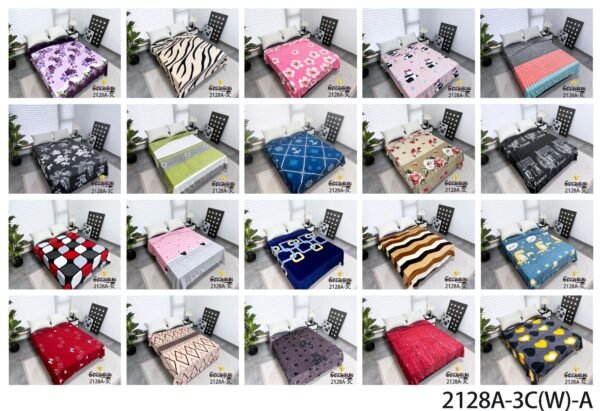 MANTA PIEL DE DURAZNO ESTAMPADA 800 G (FARDO X 100 UNDS)