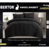 COBERTOR 5 PIEZAS PIEL DE ÁNGEL CON PIEL DE CONEJO PREMIUM (CAJA X 6 UNDS)