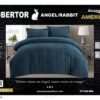 COBERTOR 5 PIEZAS PIEL DE ÁNGEL CON PIEL DE CONEJO PREMIUM (CAJA X 6 UNDS)