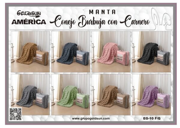 MANTA PREMIUM CONEJO BURBUJA CON CARNERO (FARDO X 30 UNDS)