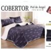 COBERTOR 5 PIEZAS PIEL DE ÁNGEL ESTAMPADO CON CARNERO (FARDO X 15 UNDS)