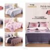 COBERTOR 5 PIEZAS PIEL DE ÁNGEL ESTAMPADO CON CARNERO (FARDO X 15 UNDS)