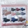 EDREDON 3 PIEZAS PIEL CON CARNERO PEGADO COLOR ENTERO (FARDO X 40 UNDS)