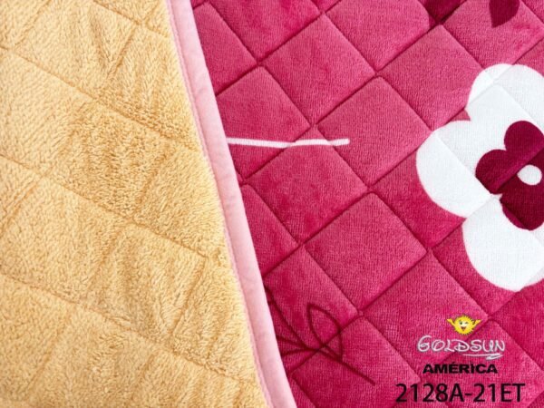 EDREDON 3 PIEZAS PIEL CONCARNERO PEGADO ESTAMPADO (FARDO X 40 UNDS)