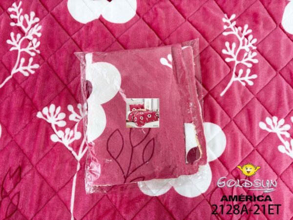 EDREDON 3 PIEZAS PIEL CONCARNERO PEGADO ESTAMPADO (FARDO X 40 UNDS)