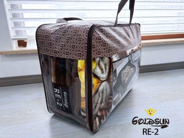 FRAZADA DE TERCIOPELO MODELO COREANO DOBLE CARA 2 PAÑOS 8 KG (FARDO X 06 UNDS)
