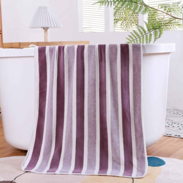TOALLA DE MICROFIBRA RAYADA MEDIDA 70 X 140 CM (FARDO X 20 DOC)