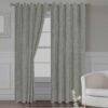 CORTINAS DE LINO 100% BLACKOUT COLOR ENTERO CON ARGOLLA (CAJA X 36 UNDS)